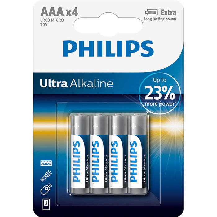БАТЕРИИ PHILIPS ULTRA ААА LR03E4B/10