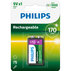АКУМУЛАТОРНА БАТЕРИЯ PHILIPS 9V 9VB1A17/10 170mAh