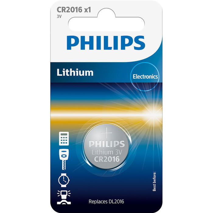 БАТЕРИИ PHILIPS LITHIUM CR2016/01B