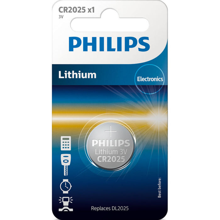 БАТЕРИИ PHILIPS LITHIUM CR2025/01B