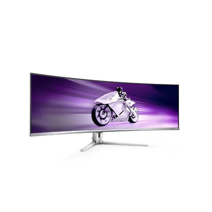 Philips 49M2C8900L, 48.9" QD-OLED извит 1800R, 5120x1440@144Hz, 0.03 GtG, 1000cd m/2, 1.000.000:1, Mega Infinity DCR, Adaptive Sync, FlickerFree, Blue Light Soft., 7.5Wx4+DTS, наклон, регулиране на височината, завъртане, 2xHDMI, DP, USB хъб
