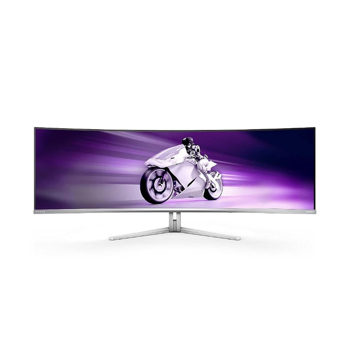 Philips 49M2C8900L, 48.9" QD-OLED извит 1800R, 5120x1440@144Hz, 0.03 GtG, 1000cd m/2, 1.000.000:1, Mega Infinity DCR, Adaptive Sync, FlickerFree, Blue Light Soft., 7.5Wx4+DTS, наклон, регулиране на височината, завъртане, 2xHDMI, DP, USB хъб