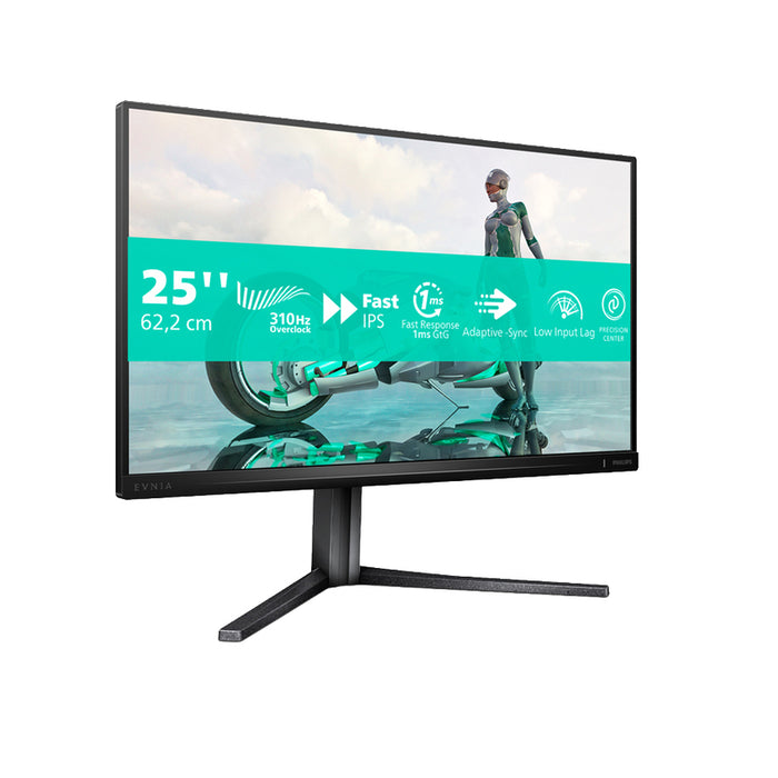 Монитор PHILIPS Evnia 25M2N3200U/00 0.283 мм, 178º/178º, IPS, 24.5 ", 62.2 см, 1920x1080, 310.00 Hz, 1.00 ms, HDMI, DisplayPort, ТЪМНОСИВО