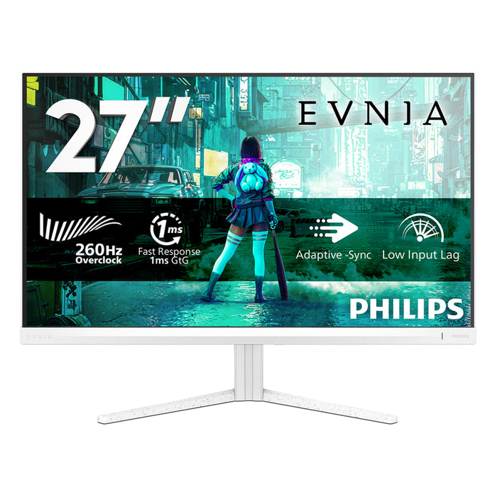 Монитор PHILIPS Evnia 27M2N3201PL/00 0.311 мм, 178°/178°, IPS, 27.0 ", 68.6 см, 1920x1080, 260.00 Hz, 1.00 ms, HDMI, DisplayPort, WHITE