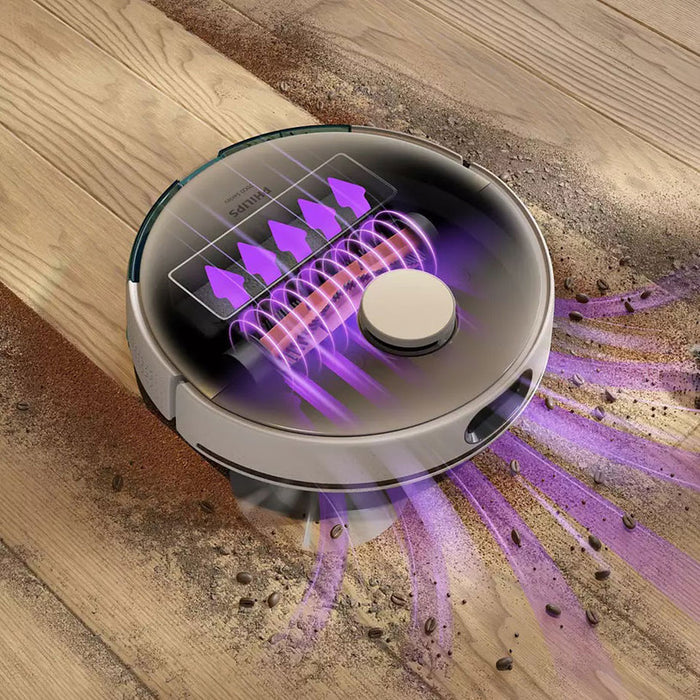 Прахосмукачка робот PHILIPS HOMERUN 7000 SERIES AQUA XU7100/02 СУХО И МОКРО ПОЧИСТВАНЕ ПОЧИСТВАНЕ С МОП, WI-FI УПРАВЛЕНИЕ, КАРТОГРАФИРАНЕ