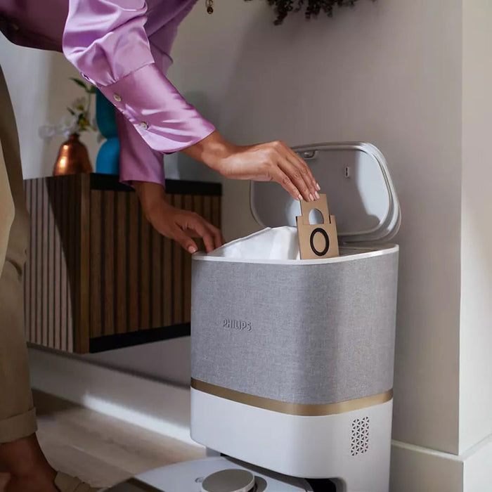 Прахосмукачка робот PHILIPS HOMERUN 7000 SERIES AQUA XU7100/02 СУХО И МОКРО ПОЧИСТВАНЕ ПОЧИСТВАНЕ С МОП, WI-FI УПРАВЛЕНИЕ, КАРТОГРАФИРАНЕ
