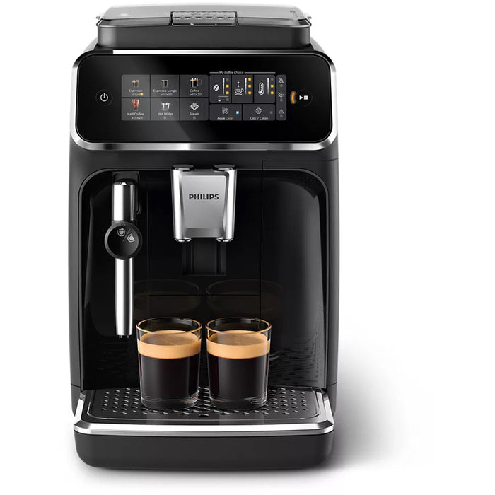 Кафеавтомат PHILIPS SERIES 3300 EP3321/40 ТЕХНОЛОГИЯ Silent Brew 1800.00 ml, 15.00 bar, ОПЦИЯ ЗА МЛЯНО КАФЕ, ЧЕРЕН ГЛАНЦ