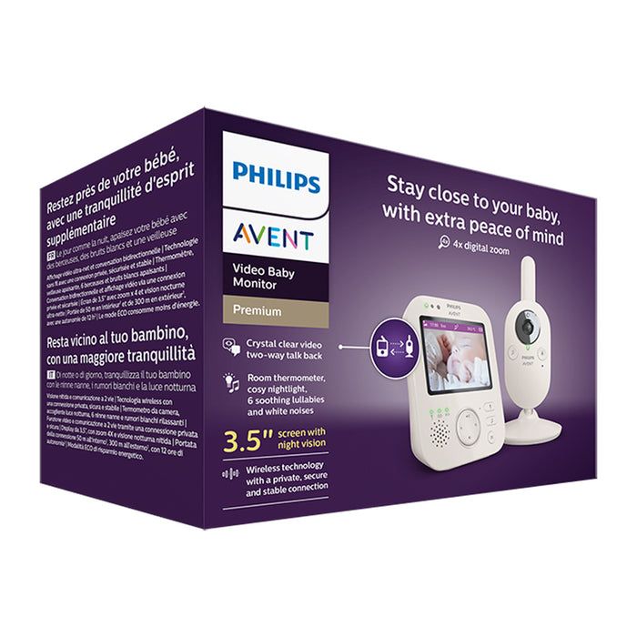 Бебефон PHILIPS AVENT SCD891/26 ТЕРМОМЕТЪР, ПРИСПИВНИ ПЕСНИЧКИ, ОБРАТНА ВРЪЗКА, ВИДЕО СИГНАЛ, НОЩНА СВЕТЛИНА