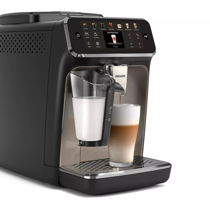 Кафеавтомат PHILIPS LatteGo 5500 SERIES EP5549/70 1800.00 ml, АВТОМАТИЧНА КАПУЧИНО СИСТЕМА, 15.00 bar, ОПЦИЯ ЗА МЛЯНО КАФЕ, ЧЕРЕН