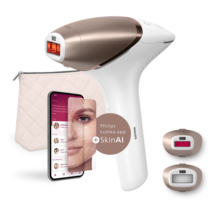 Фотоепилатор PHILIPS SERIES 9900 BRI950/01 РАБОТА НА БАТЕРИЯ, БРОЙ ИМПУЛСИ 450000, БЯЛ