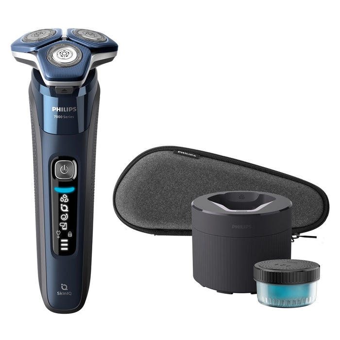 Philips SHAVER Series 7000 S7885/50 мъжка самобръсначка Ротационна самобръсначка Тример Черен, Син
