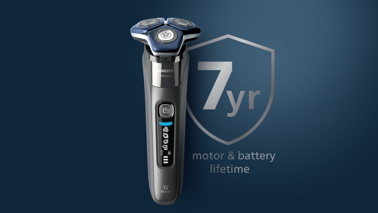 Philips SHAVER Series 7000 S7885/50 мъжка самобръсначка Ротационна самобръсначка Тример Черен, Син