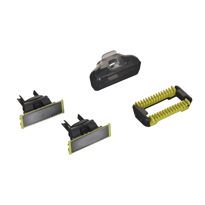Philips Norelco OneBlade QP2824/10 мъжка самобръсначка Самобръсначка с фолио Тример Сив, Лайм