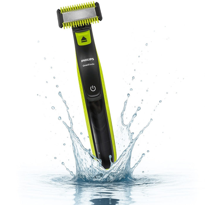Philips Norelco OneBlade QP2824/10 мъжка самобръсначка Самобръсначка с фолио Тример Сив, Лайм