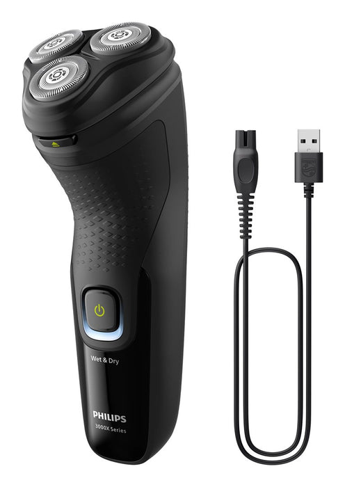 Philips X3021/00 мъжка самобръсначка Ротационна самобръсначка Тример Черен