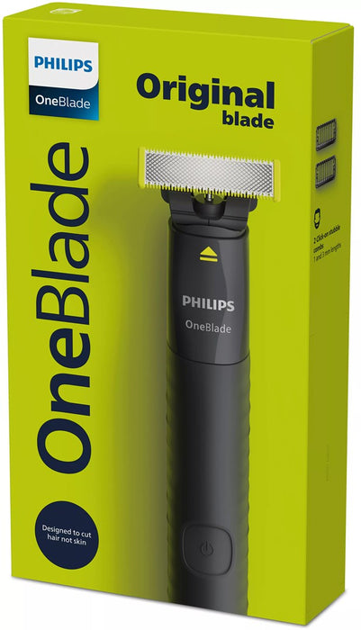 Philips Norelco OneBlade QP1424/10 мъжка самобръсначка, фолио, тример, тъмносив