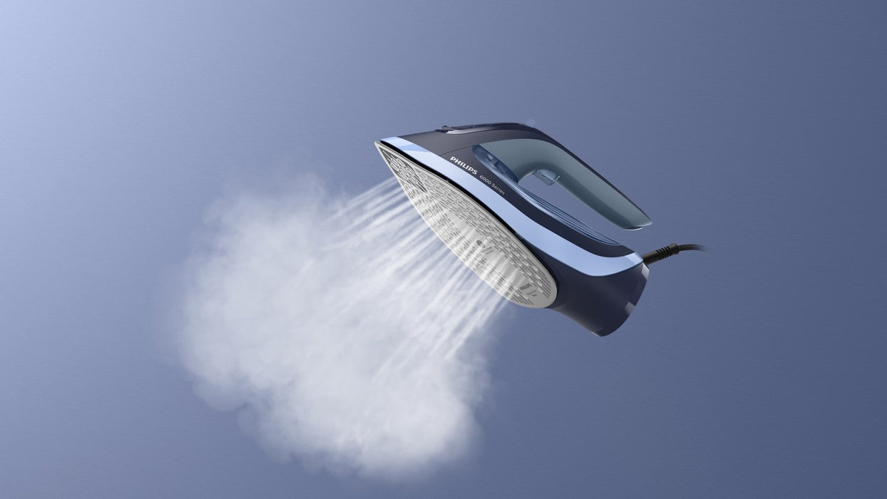 Ютия Philips 6000 series DST6120/20 Парна ютия Плоча SteamGlide Plus 2600 W Синя