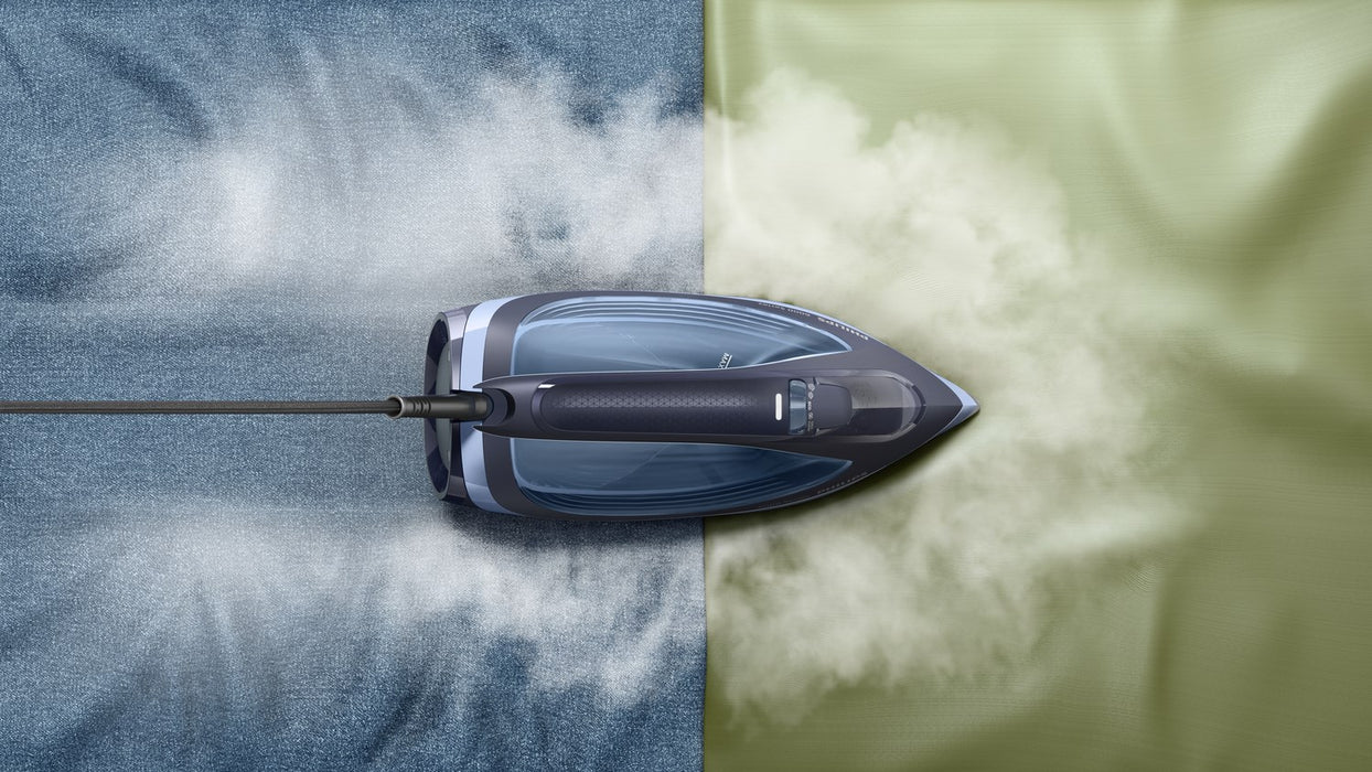 Ютия Philips 6000 series DST6120/20 Парна ютия Плоча SteamGlide Plus 2600 W Синя