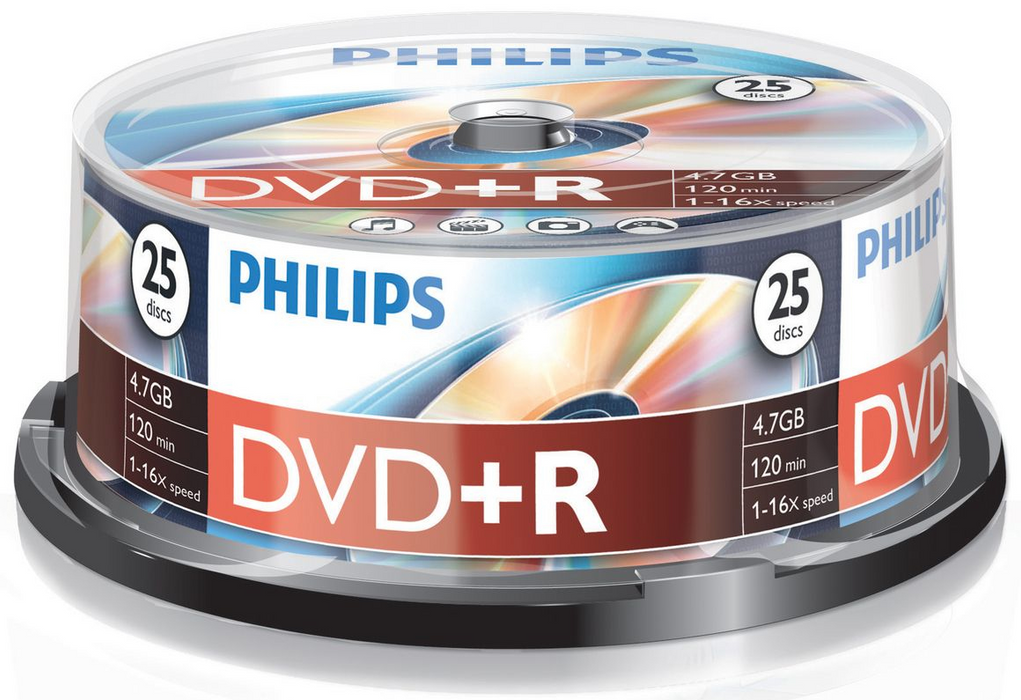 Philips DVD+R 4.7Gb./16X 25 броя в шпиндел