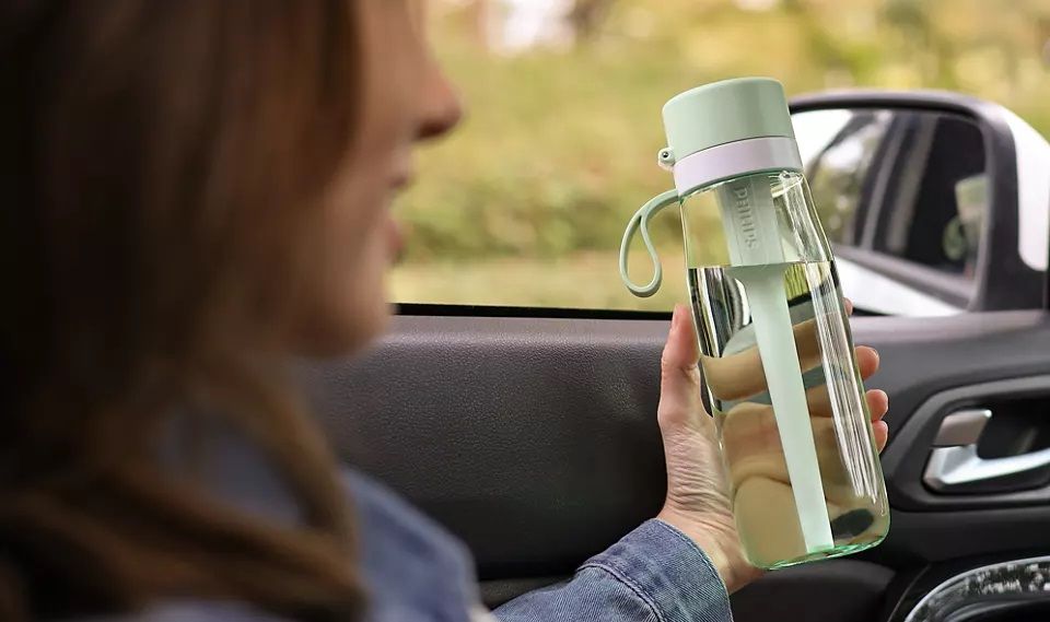 Бутилка за вода Philips GoZero - Daily, зелена