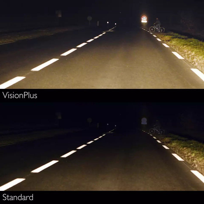 Автомобилна крушка Philips - H1, Vision plus +60% more light, 12V, 55W, P14.5s