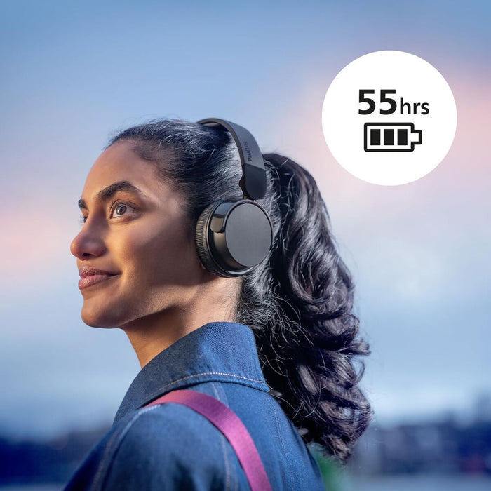 Блутут слушалки с микрофон Philips TAH4209BK Черен