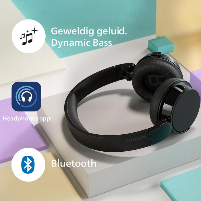Блутут слушалки с микрофон Philips TAH4209BK Черен
