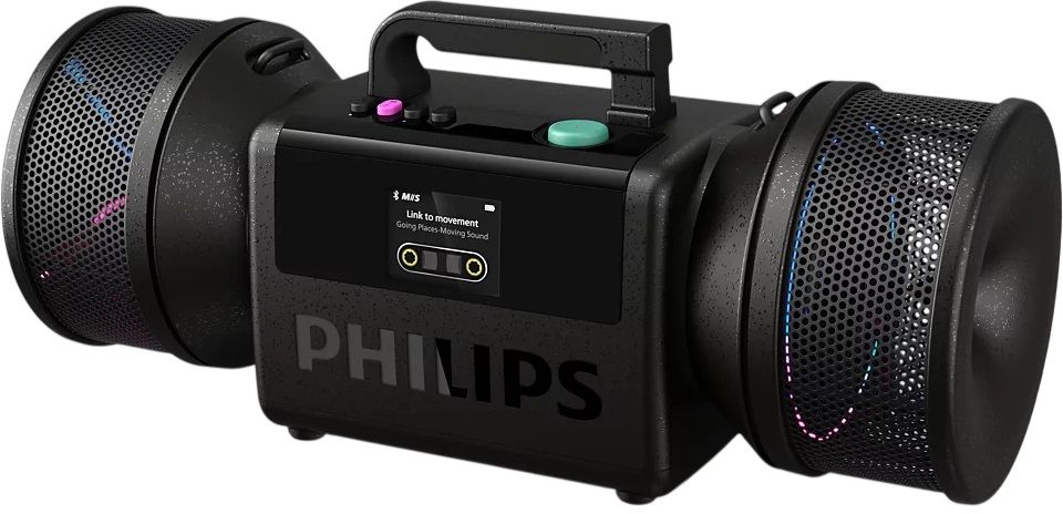 Портативна колонка Philips - Moving Sound TAMS80B, черна
