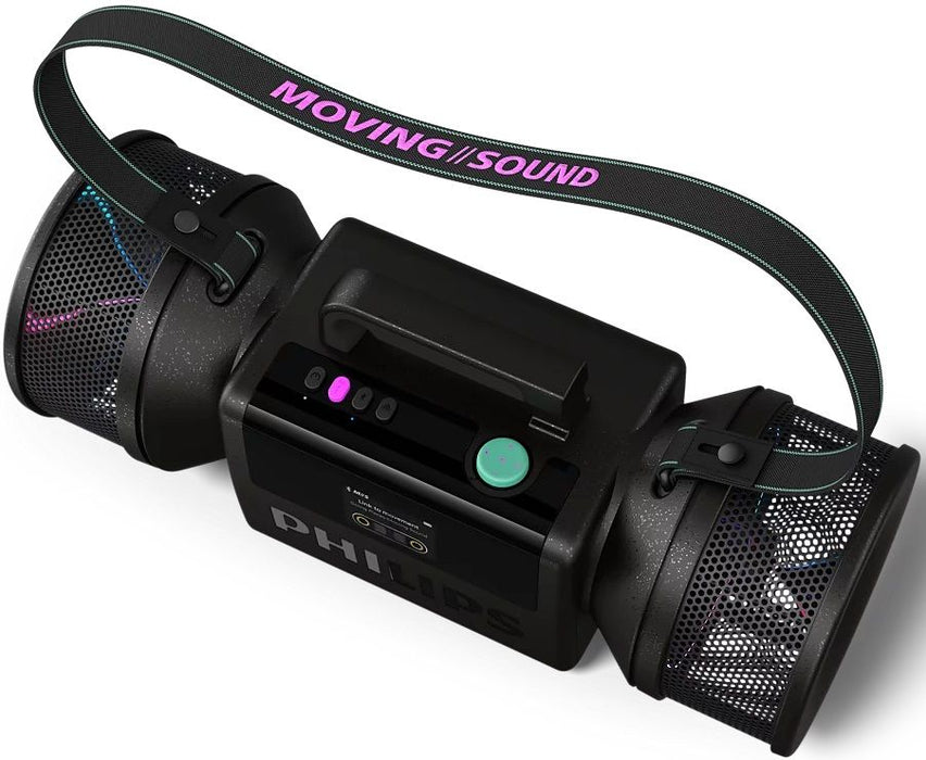 Портативна колонка Philips - Moving Sound TAMS80B, черна