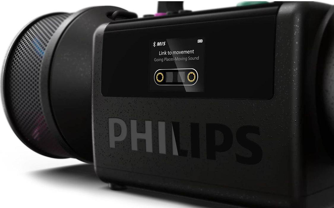 Портативна колонка Philips - Moving Sound TAMS80B, черна