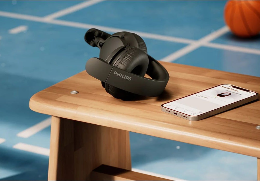 Безжични слушалки с микрофон Philips - TAH4500, ANC, черни