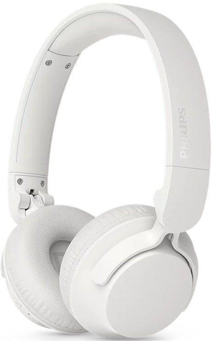 Безжични слушалки с микрофон Philips - TAH4500, ANC, бели