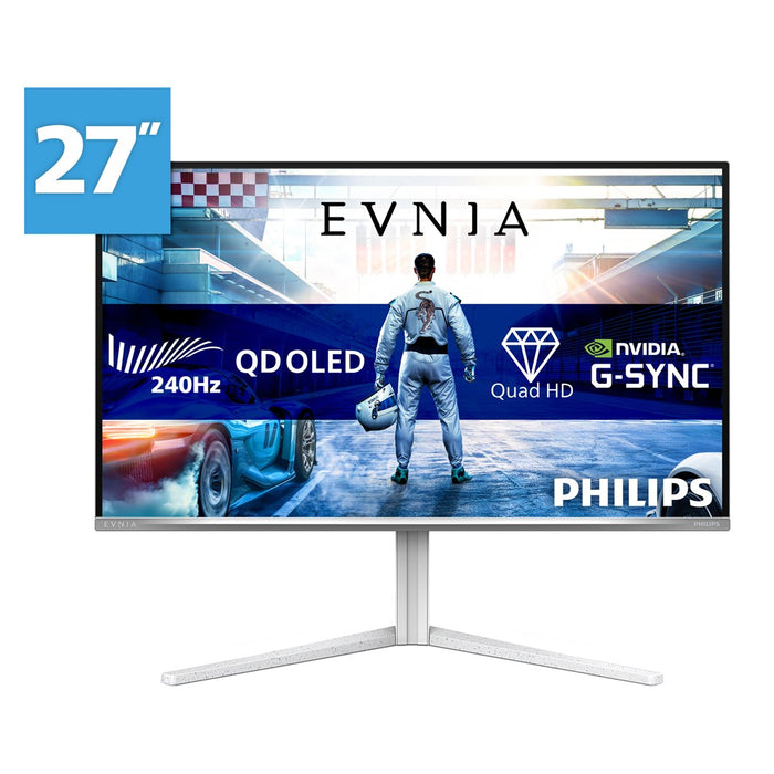 Philips Evnia 6000 27M2N6501L/00 компютърен монитор 67,3 см (26,5") 2560 x 1440 пиксела Quad HD QD-OLED Бял