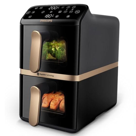 Фритюрник PHILIPS NA462/70 Airfryer 4000 Series, 10 л, двойна кошница