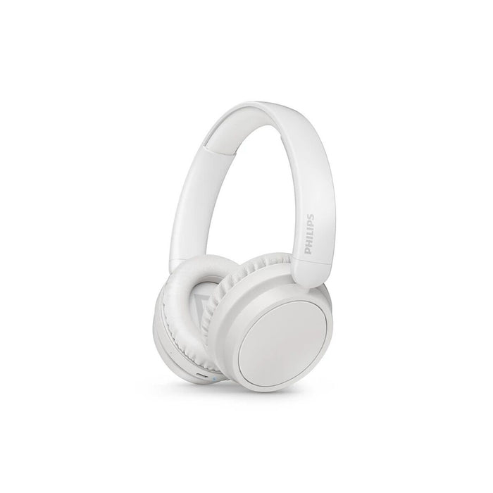 PHILIPS Безжични слушалки за уши с микрофон 40 мм драйвери/затворен гръб бял