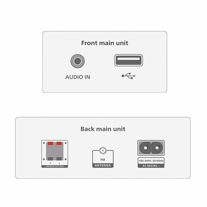 PHILIPS Микро музикална система TAM3205 Bluetooth CD MP3-CD USB FM 18 W