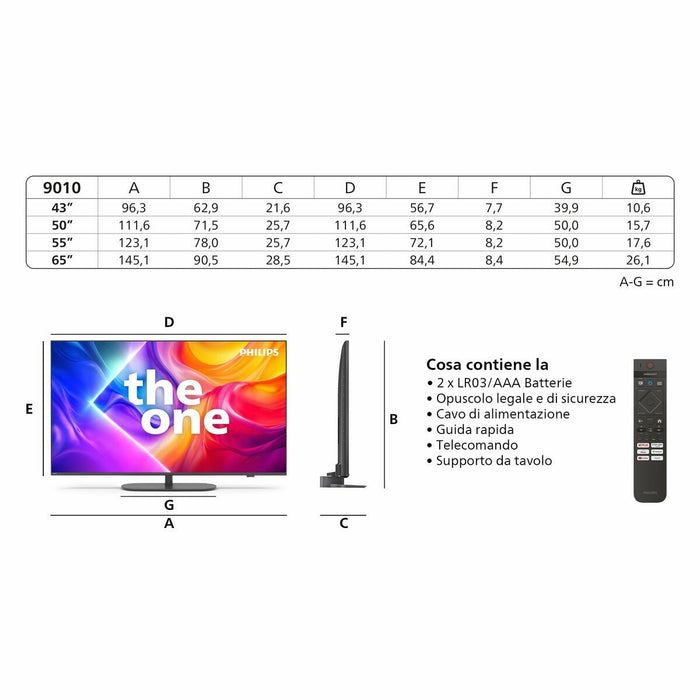 Смарт телевизор Philips 43PUS9010/12 43" 4K Ultra HD LED HDR QLED