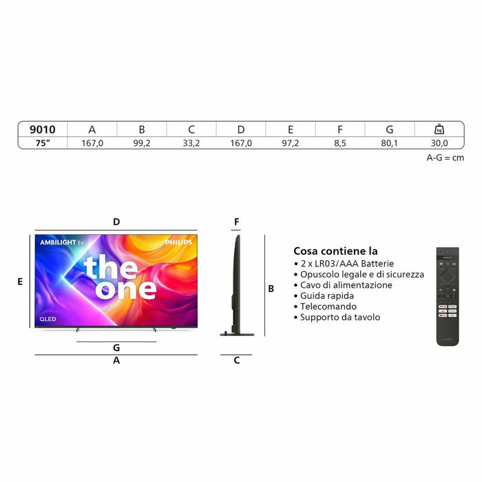 Смарт телевизор Philips 75PUS9010/12 4K Ultra HD 75" LED