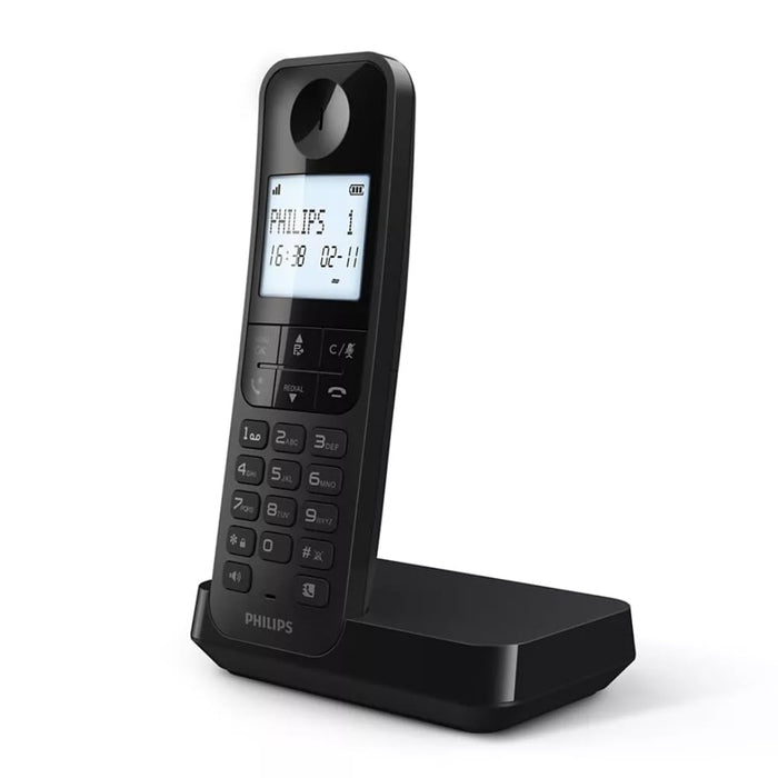 Безжичен телефон Philips D2701B Черен