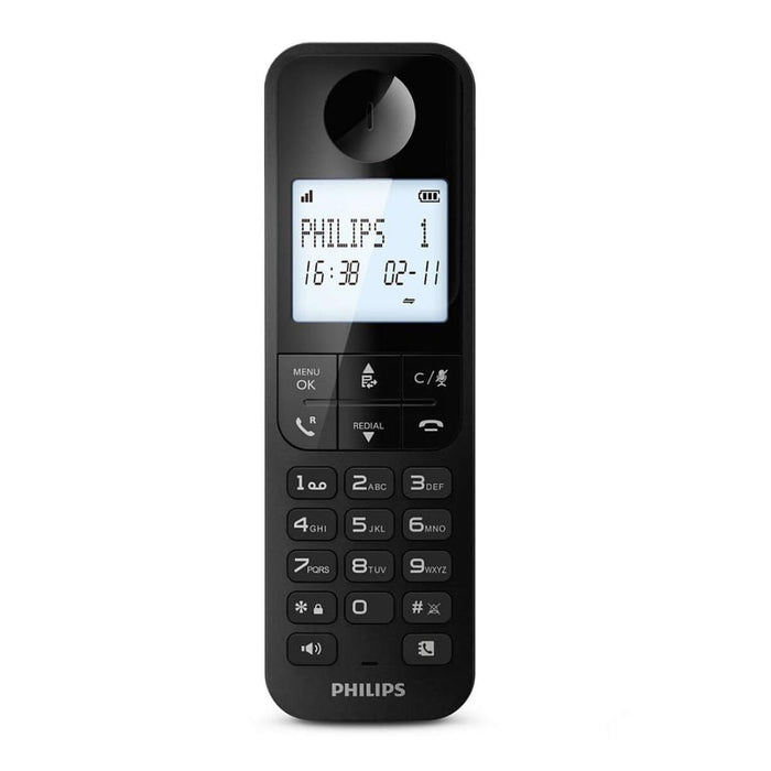 Безжичен телефон Philips D2701B Черен