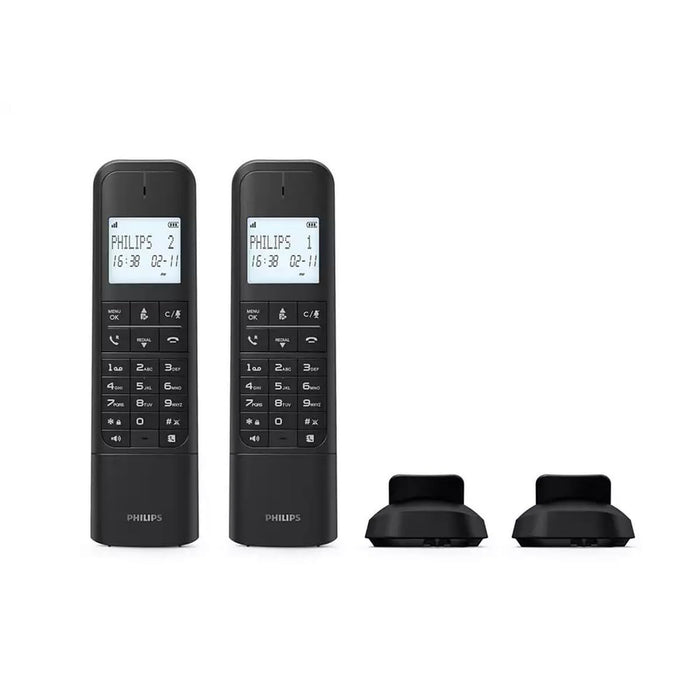 Безжичен телефон Philips M4702B/12 Черен