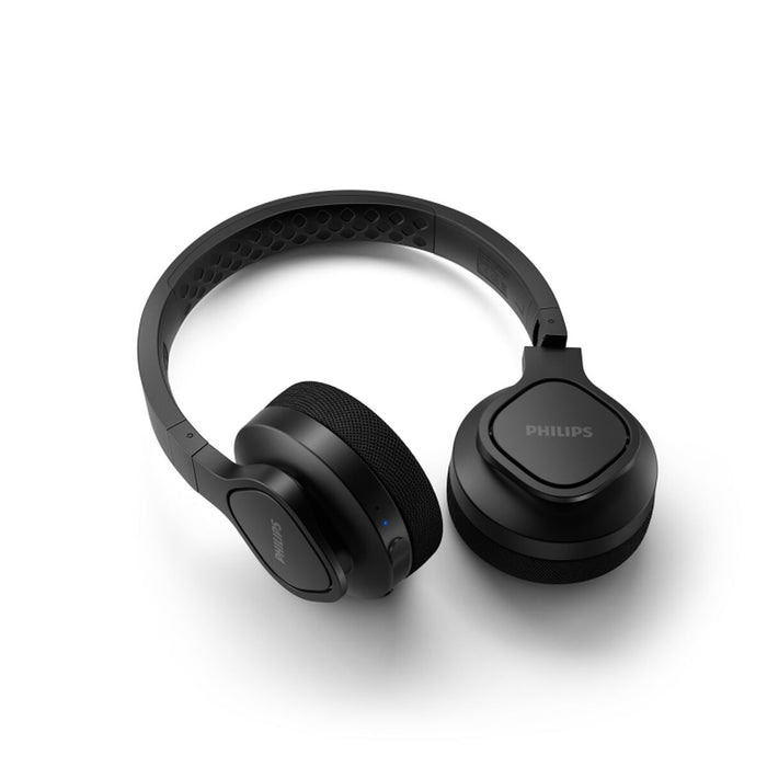 PHILIPS Безжични спортни слушалки с микрофон черни