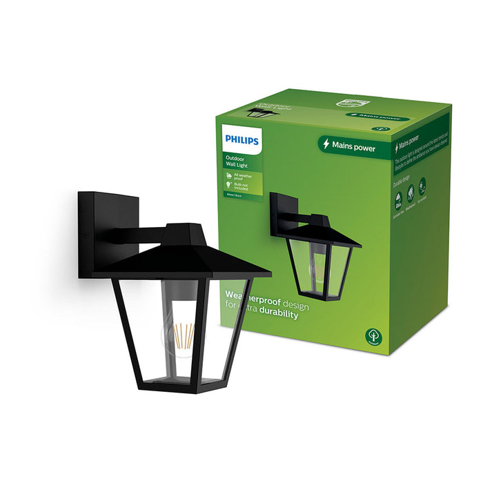 Аплик за стена Philips kinno Черен 25 W Алуминий E27
