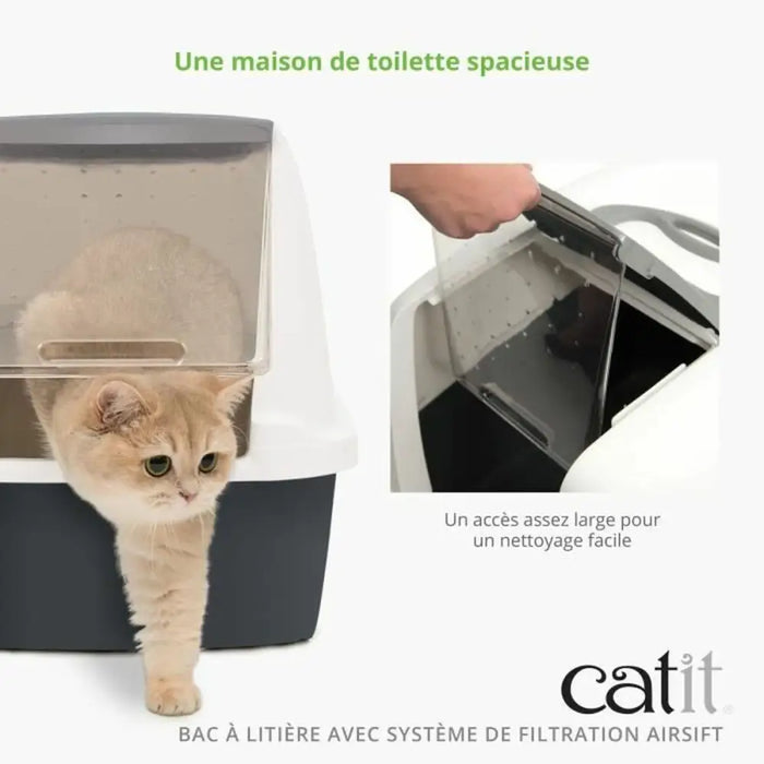 Пясъчник за Котки Catit Сив Подвижен капак