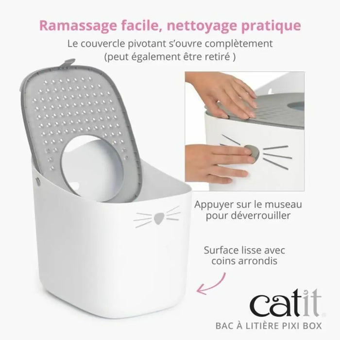 Пясъчник за Котки Catit Pixi Box 52 x 41 x 47,5 cm Пластмаса