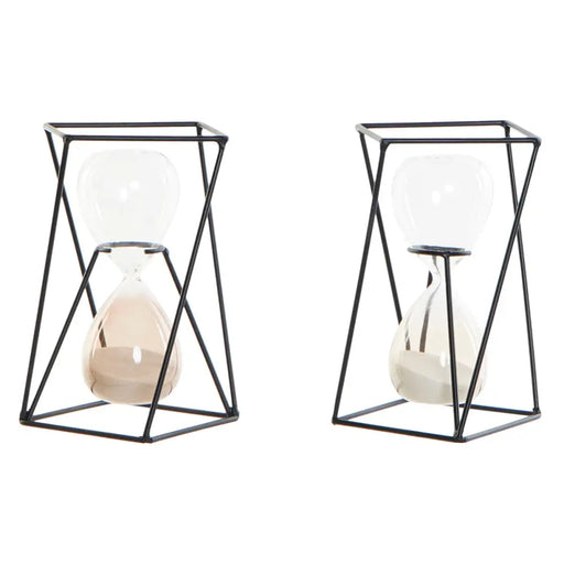 Пясъчен часовник DKD Home Decor Черен Кехлибар теракота 14