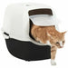 Пясъчник за Котки Petdesign Бял/Черен