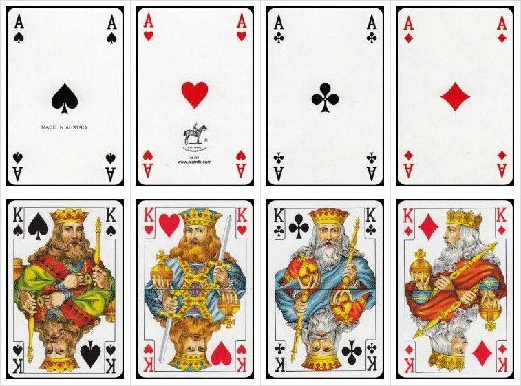 Карти за игра Piatnik - модел Bridge-Poker-Whist, цвят зелени