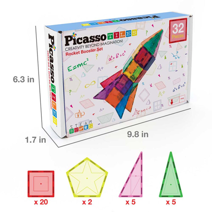 Picasso STEAM Магнитен конструктор Ракета 32 части