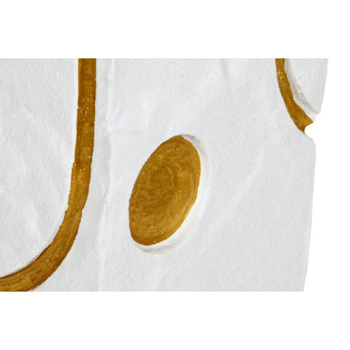 Пиедестал Home ESPRIT Бял Златен Модерен 25 x 25 x 80 cm